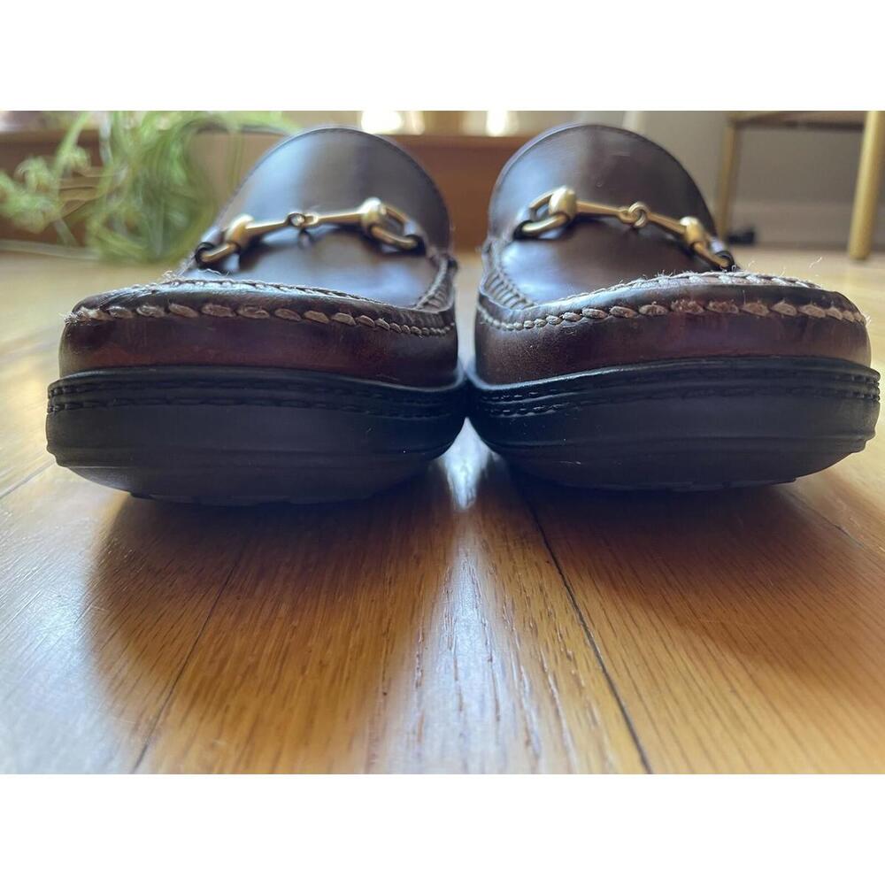 Gucci Brown Horsebit Driving Loafers Size 5.5 Womens Style No. 100 0424B - EUC - Picture 6 of 9